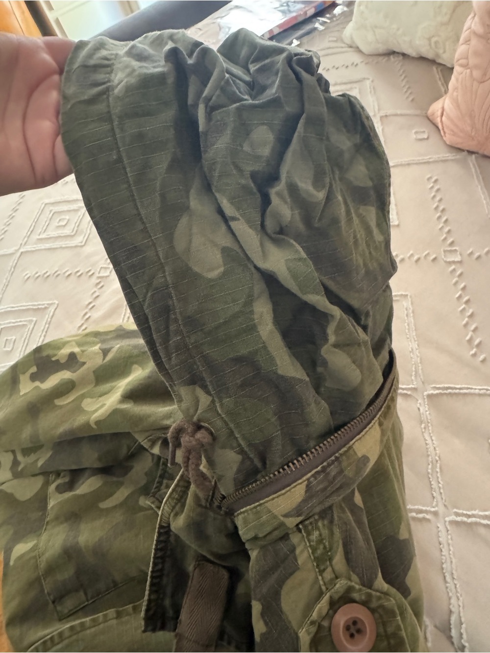 Billabong Camo M-65 Military Field Jacket XL Utility Cargo Oversized Streetwear - Picture 10 of 16